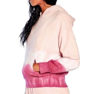 Wildfox Tie Dye Pink Ombré Olivia Hoodie | Large